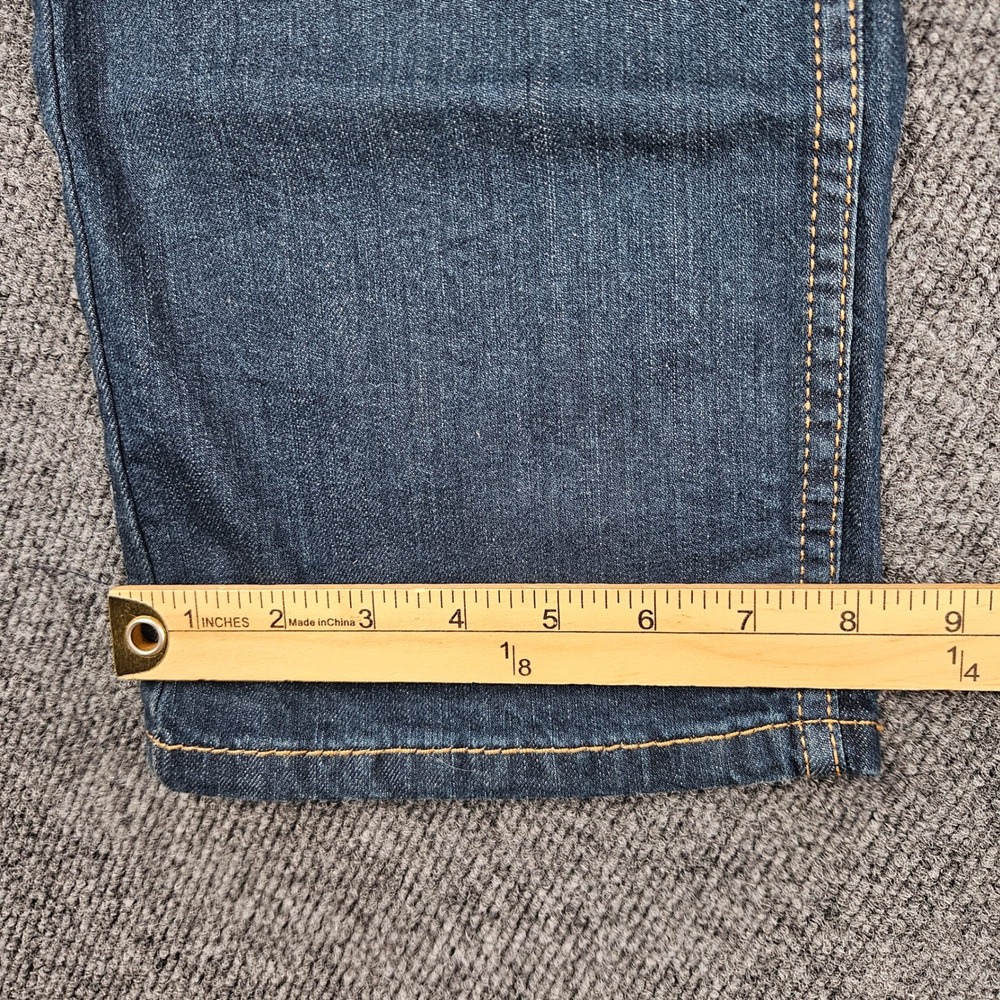 Levis 514 Jeans Mens 38x30 Straight Stretch Fit Dark Wash Blue Denim Red Tab NEW - Picture 7 of 10